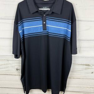 Hogan Black and Blue Polo Shirt Modern Sporty Design